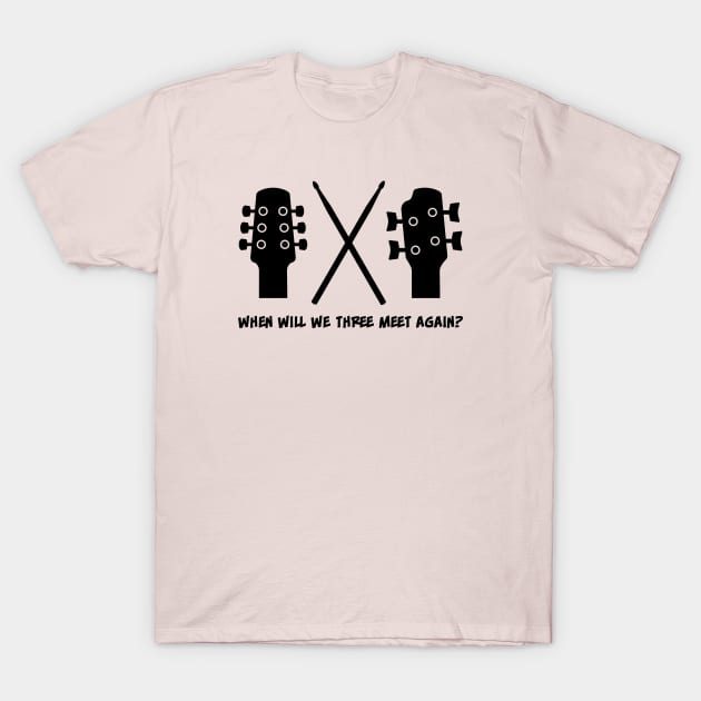 Guitar Drum Bass (black) T-Shirt by schlag.art